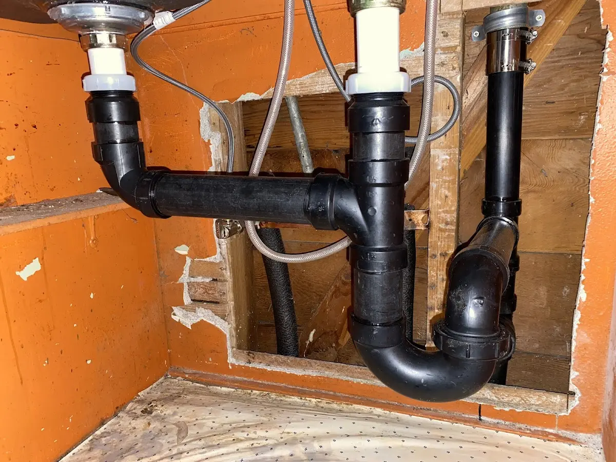 Professional Repiping Services equipment and tools on the job in Derby